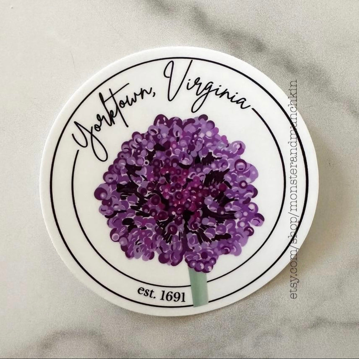 Yorktown Onion Sticker Yorktown Virginia Sticker