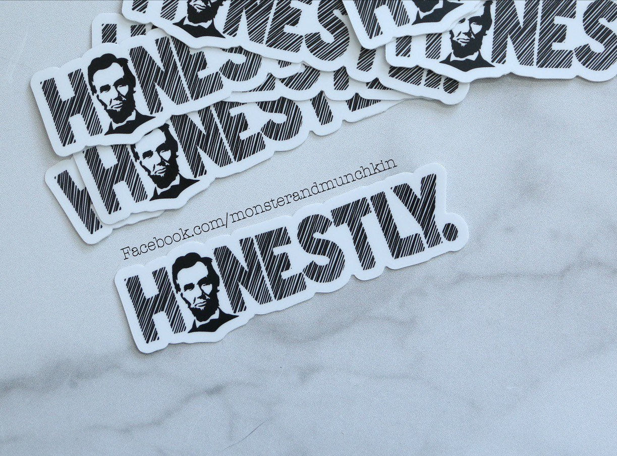 Honesty Abraham Lincoln Sticker