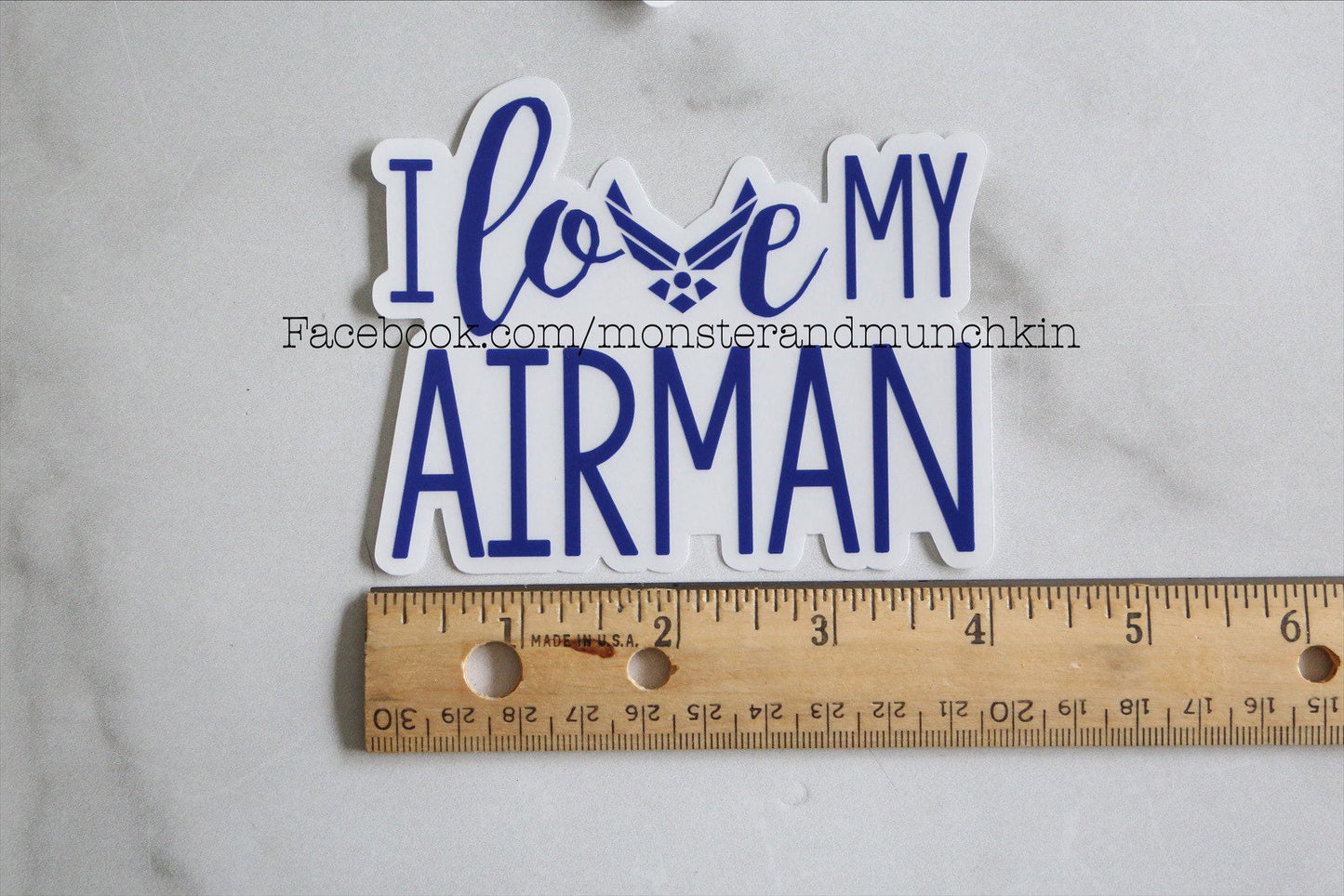 I Love My Airman Vinyl Sticker