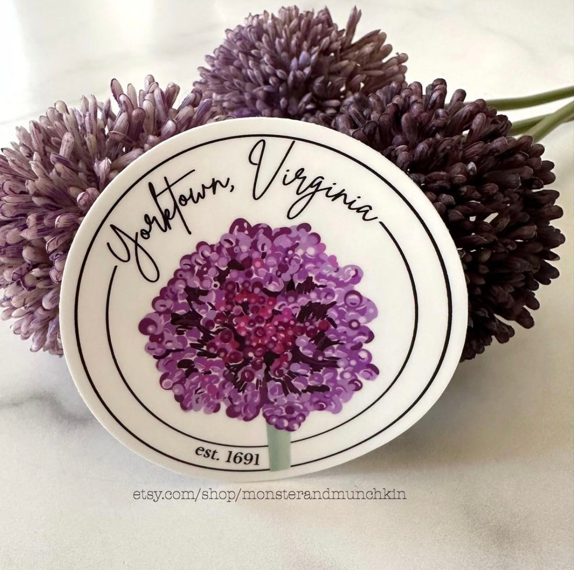 Yorktown Onion Sticker Yorktown Virginia Sticker