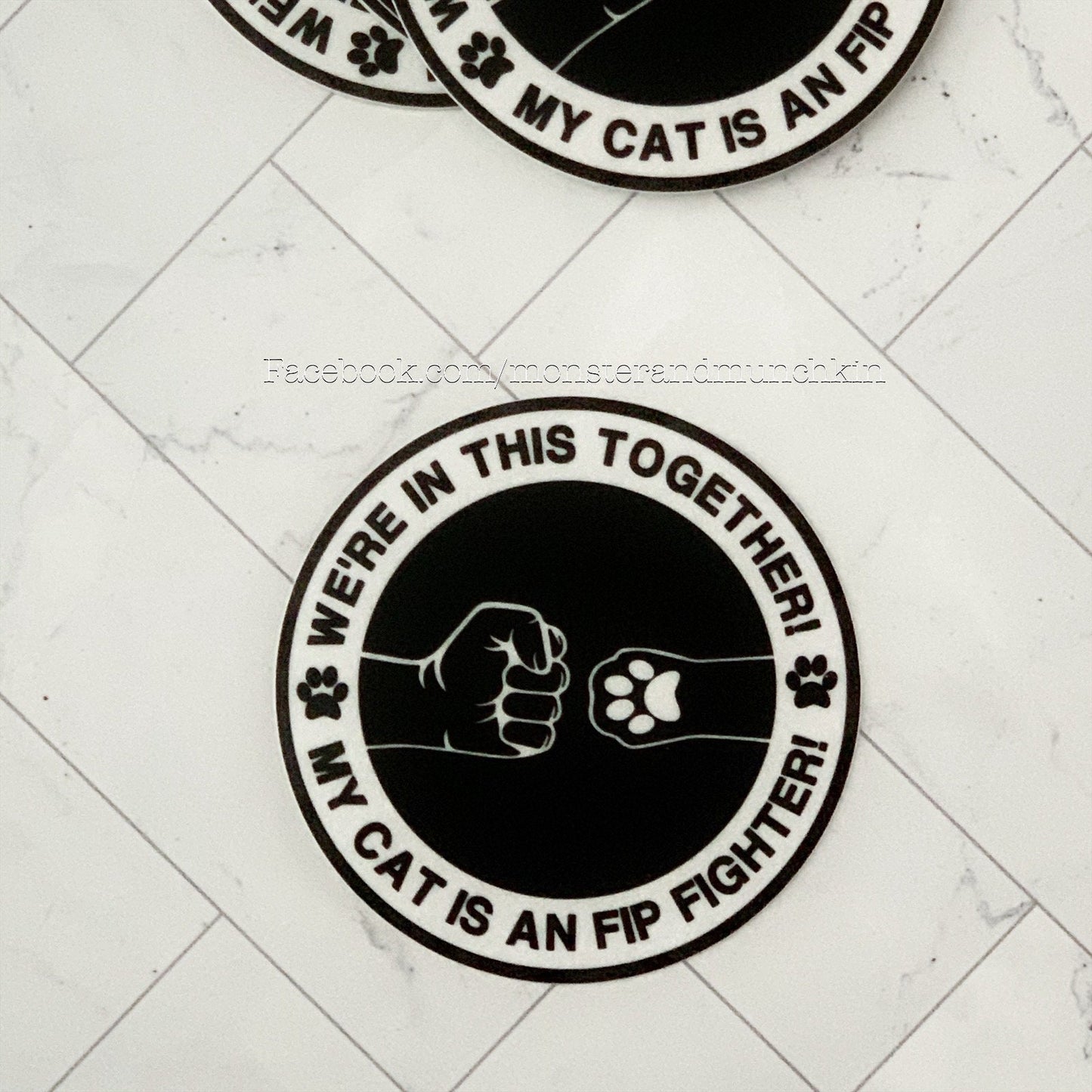My Cat is an FIP Fighter Sticker