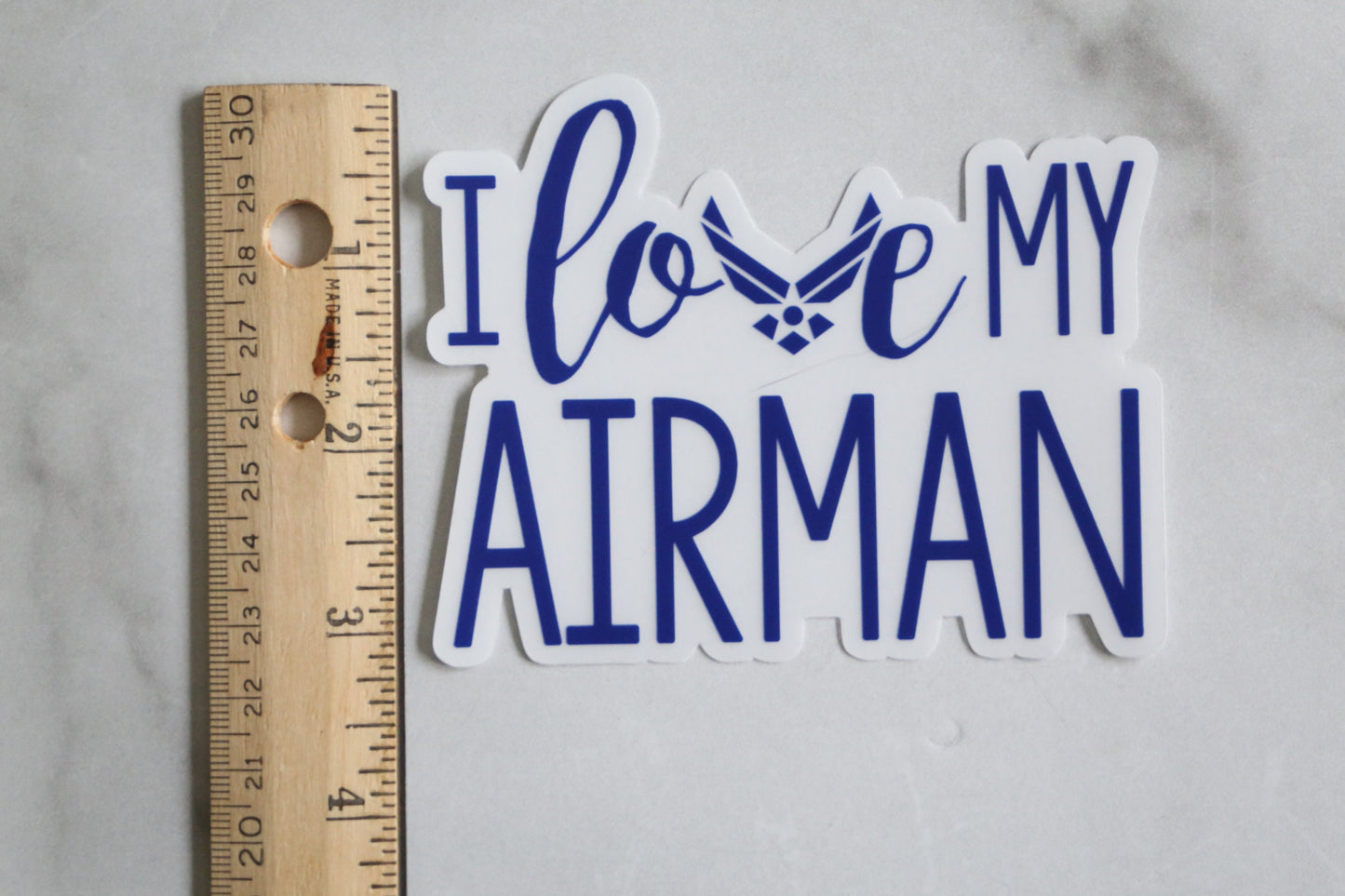 I Love My Airman Vinyl Sticker